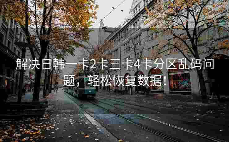 解决日韩一卡2卡三卡4卡分区乱码问题，轻松恢复数据！